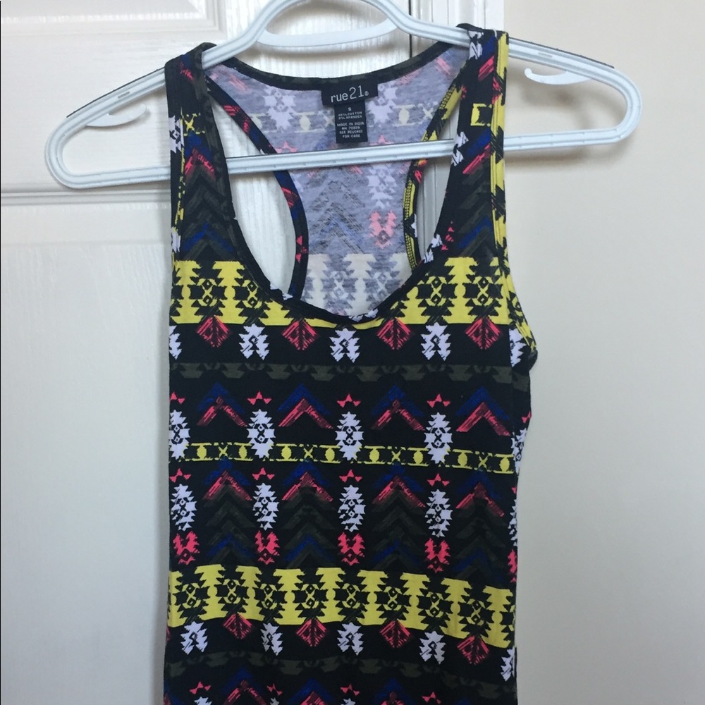 Aztec print tank top
